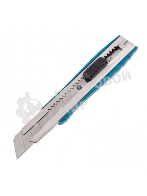 Нож Gross 195 мм, метал. корпус, выдв. сегм. лезвие 25 мм (SK-5), метал. напр-щая, клипса для ремня