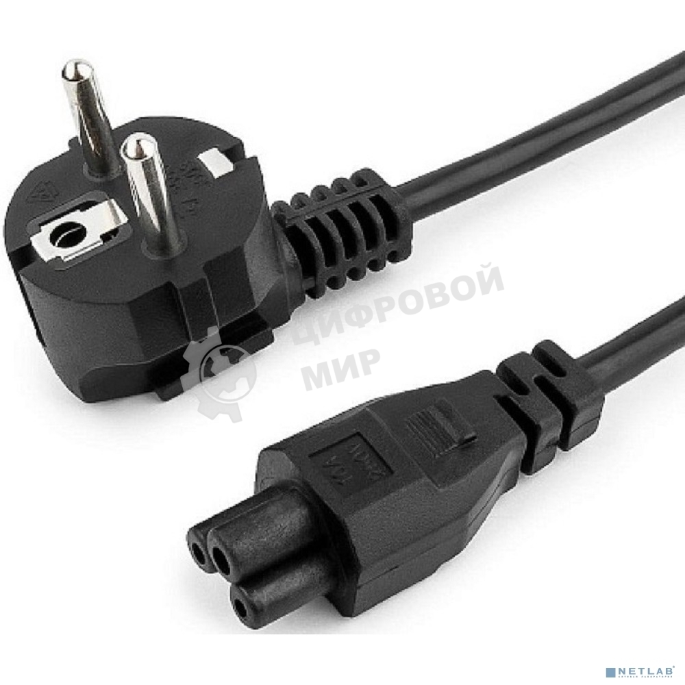 Кабель питания CEE Filum 7/7- С5, 3х0.75мм, 220В, 10A, черный, 3м [FL-PC10-EU-C5-3M] (873357)
