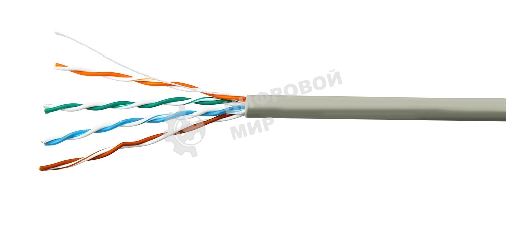 Кабель SkyNet (N) Standart CSS-UTP-4-CU-N, UTP indoor 4x2x0,48, медный, FLUKE TEST, кат.5e, однож., 305 м, box, серый
