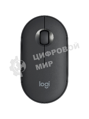 Мышь беспроводная Logitech Pebble M350 графитовый, 1000 dpi, радиоканал, Bluetooth, USB, кнопки - 3
