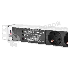 Аксессуар ЦМО Вертикальный блок розеток Rem-16 с фил. и инд., 20 Shuko, 16A, алюм., 33-38U, шнур 3 м. (R-16-20S-FI-1420-3)