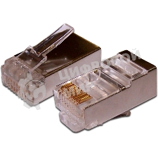 Коннектор медный LANMASTER TWT-PL45/S-8P8C RJ45 cat.5e серебристый
