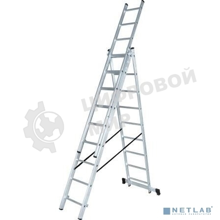 Лестница алюминиевая трехсекционная Вихрь ЛА 3х8 73/5/1/21
