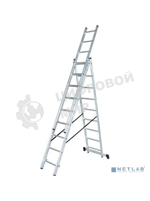 Лестница алюминиевая трехсекционная Вихрь ЛА 3х8 73/5/1/21