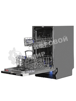 Встраиваемая посудомоечная машина Maunfeld MLP-082D Light Beam, серебристый, 44.8 см, 9 компл., 49 дБ, класс A++