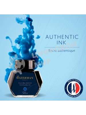 Флакон с чернилами Waterman (CWS0110720) Serenity Blue чернила, 50мл для ручек перьевых