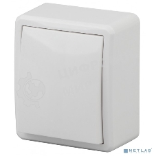 Выключатель ЭРА 10АХ-250 В, 11-1201-01, ОУ, Эксперт, белый (16/160/3200) Б0020653