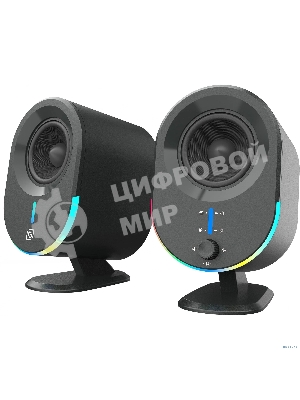 Акустическая система Оклик OK-303A 2.0 черный 20Вт BT