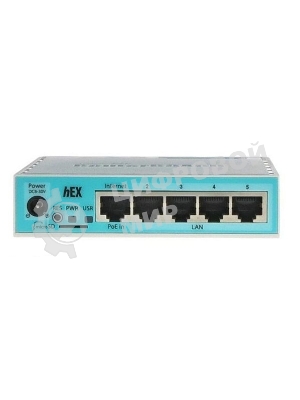 Роутер MikroTik RB750Gr3 hEX (RouterOS L4) with power supply and case 5 port 10/100/1000 гигабитный высокопроизводительный Ethernet