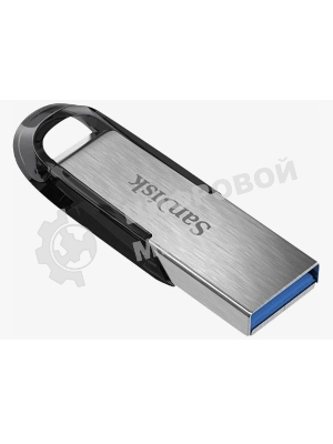 Флешка USB Sandisk CZ73 Cruzer Ultra Flair (SDCZ73-128G-G46), 128Gb, USB 3.0, R/W 150/45, серебристый/черный