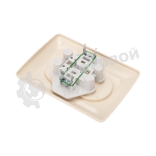 Розетка Kranz 2-ая DEA керамика б/з с/у 10А бежевый (1/10/120)