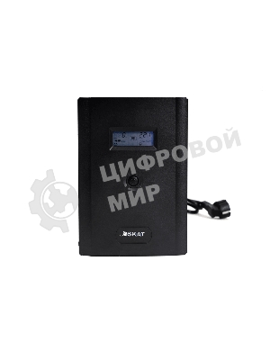 Источник бесперебойного питания SKAT-UPS 3000/1800 1800 Вт, с АКБ 9 А·ч 4 шт, меандр. стабилизация напряжения