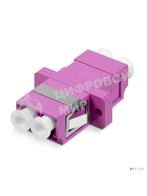 Проходной адаптер оптический Cabeus, LC (MM), Duplex, om4