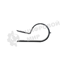 Кабельная скоба под винт Rexant 16 мм, черная, упаковка 50 шт.