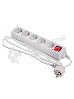 Сетевой фильтр Buro 500SL-1.5-G 1.5 м, 5 розеток, серый (пакет ПЭ)