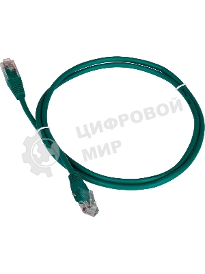 Патч-корд LANMASTER TWT UTP cat.5e, с заливными колпачками, 3.0 м, зеленый