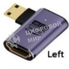 Переходник mini HDMI на HDMI влево