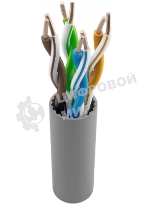 Кабель информационный NTSS NTSS-IN-UUTP4-5E-LSZH-GY cat.5E U/UTP 4 пары 24AWG LSZH внутренний 305м серый