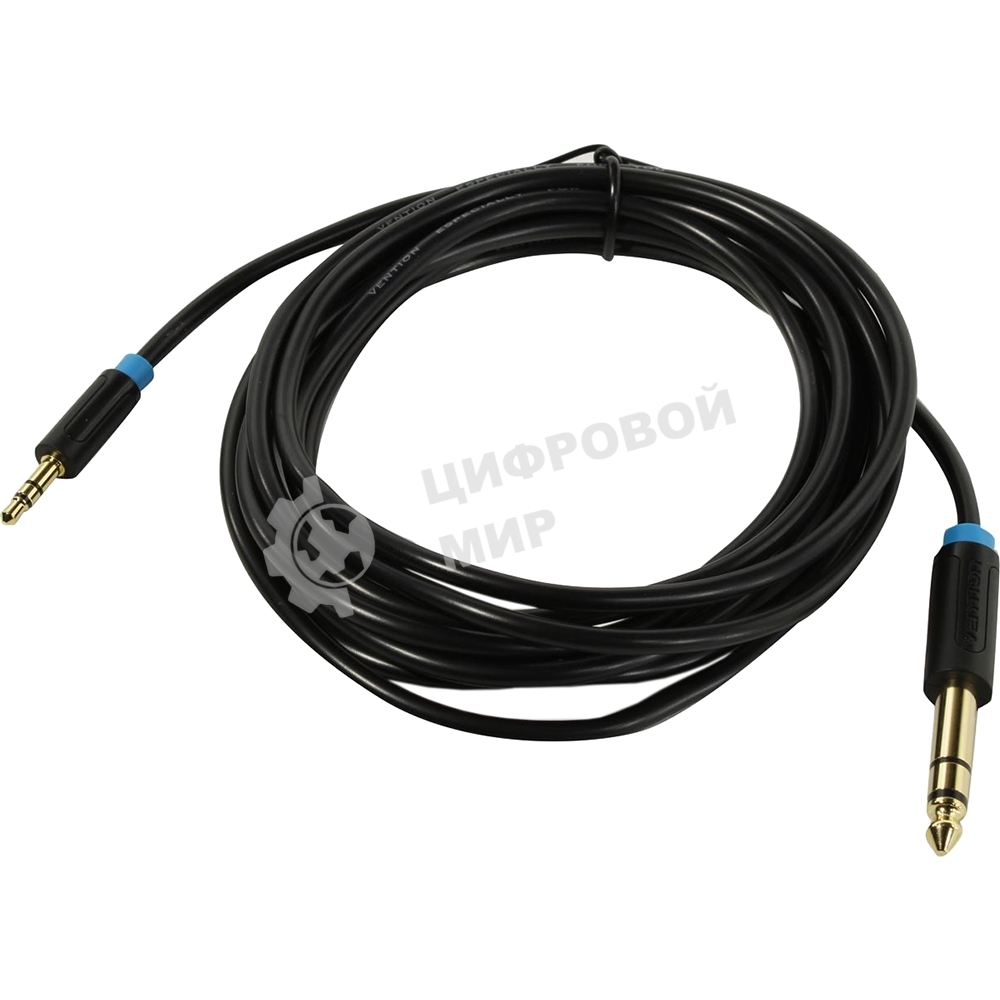 Кабель Vention аудио Jack 6,5 мм M/3,5 M - 3 м