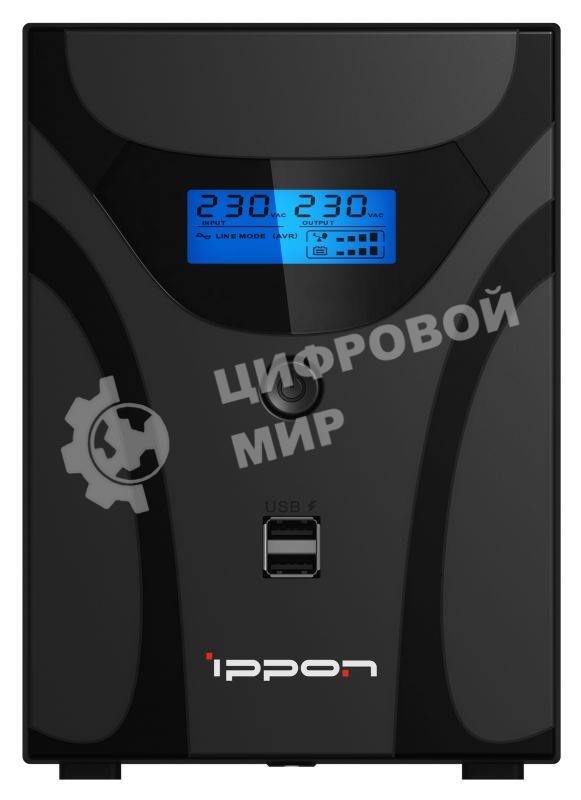 Источник бесперебойного питания Ippon Smart Power Pro II Euro 1200 720Вт 1200ВА черный
