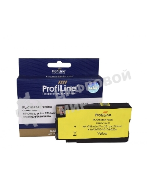 Картридж струйный ProfiLine PL-CN048AE №951XL для принтеров HP OfficeJet Pro 251dw/276dw/8100/8600/8610/8620e Yellow