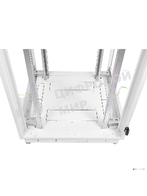 Шкаф телеком. напольный 42U (800x1000) дверь стекло (ШТК-М-42.8.10-1ААА) (3 коробки)