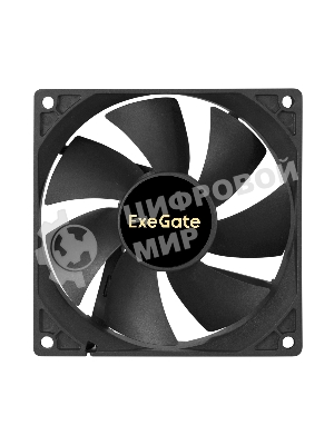 Вентилятор 12В DC ExeGate ExtraSilent ES09225S3P (92x92x25 мм, Sleeve bearing (подшипник скольжения), 3pin, 2000RPM, 25dBA)
