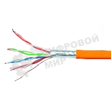 Кабель Cablexpert FPC-5051E-LSZH-4-CU indoor, FTP-LSZH 4x2x0.51, медный, кат.5e, однож., 305м, box, оранжевый