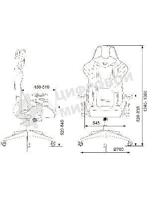 Кресло Бюрократ VIKING 4 AERO BLACK EDITION черный, экокожа, 120 кг, механизм качания