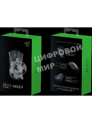 Мышь проводная Razer DeathAdder Essential черный, 6400 dpi, USB, кнопки - 5