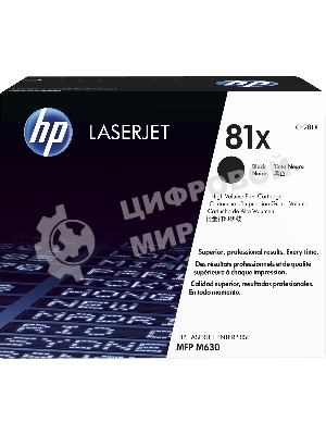Тонер Картридж HP 81X CF281X черный для HP LJ Pro M630dn/f/h/z (25000 стр.)