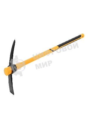 Кирка Denzel 1500 г, узкая, фиберглассовая обрезиненная рукоятка 900 мм