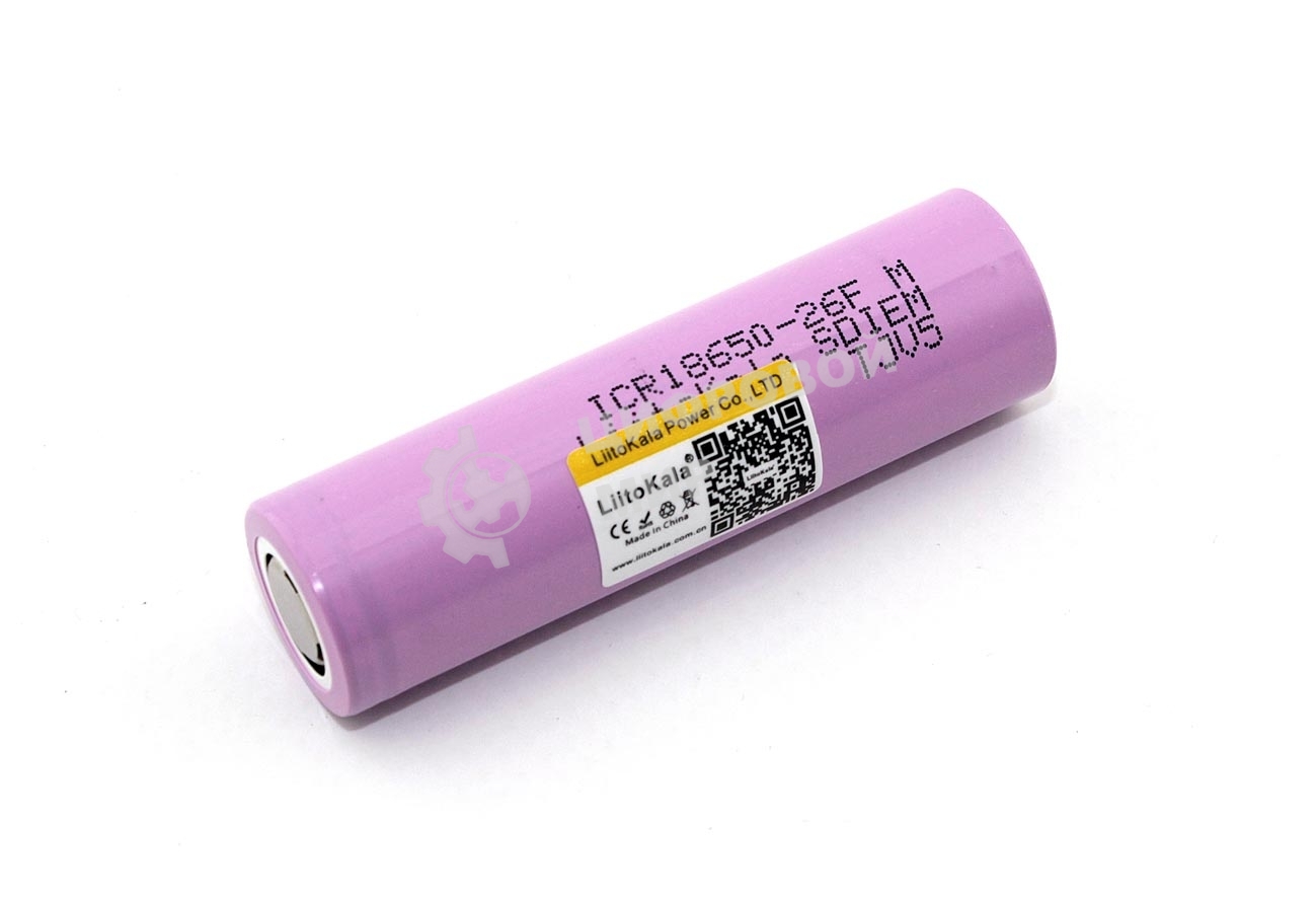 Аккумулятор LiitoKala Lii-26FM 2600mAh, 3.7V типа 18650 Li-Ion