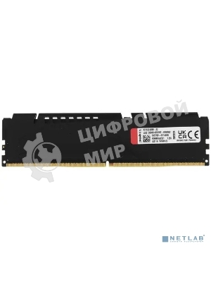 Оперативная память Kingston Fury Beast, DDR5, 32GB (1x32GB), 5200MHz, CL40, DIMM, радиатор, черный