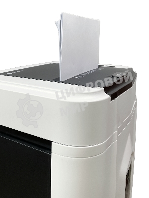 Шредер Heleos АП20-5 белый/черный с автоподачей (секр.P-5) перекрестный 131лист. 20лтр. скрепки скобы пл.карты