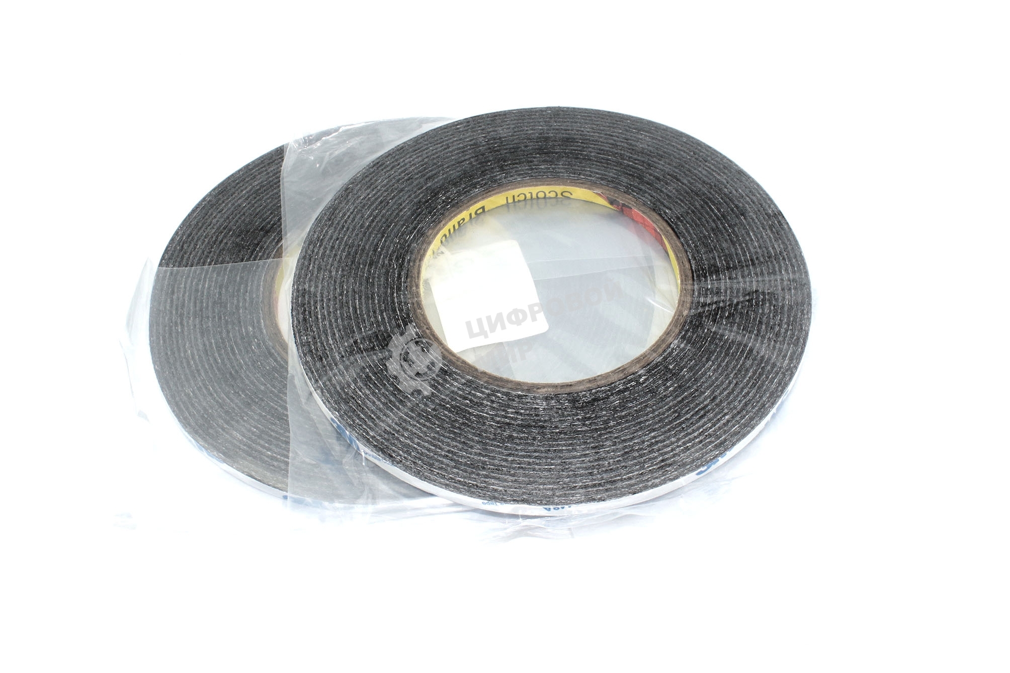 Скотч двусторонний черный 3M 9448A ширина 5мм 50м 2 шт