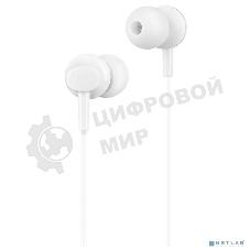 Проводные наушники Hoco M14 белый, внутриканальные, Jack 3.5 мм