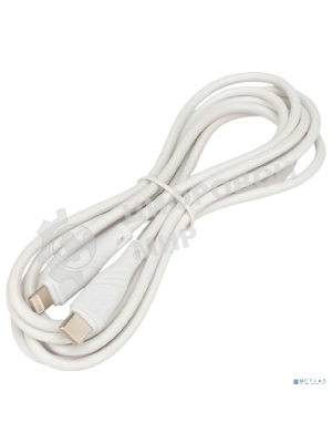 Кабель USB2.0 Cablexpert CCB-USB2-CMAPO1-2MW, Type-C/Lightning, издание Classic 0.1, 3A, 20Вт, 2м, белый, коробка