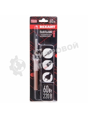 Паяльник Rexant с керам. нагревателем 220В/60Вт/Japan type/12-0611