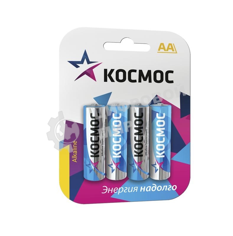 Элемент питания Космос алкалиновый LR LR6 BP-4 (блист.4шт)