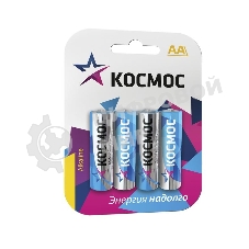 Элемент питания Космос алкалиновый LR LR6 BP-4 (блист.4шт)