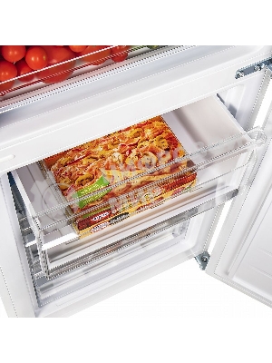 Холодильник Maunfeld MFF185SFW белый двухкамерный 213/104л морозилка снизу