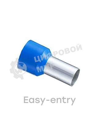 Наконечник штыревой втулочный изол. НШвИ 16.0-12 (уп. 50 шт) EKF nhvi-16.0-12