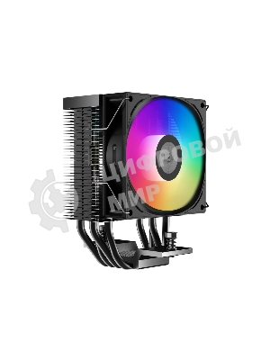 Кулер PCCooler R400 ARGb черный 92мм алюминий+медь 2200r m 30db 4-pin 180W 133мм