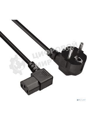 Кабель питания ExeGate OfficePC PC-1,8 450W (Евровилка Schuko ->C13 угловой, черный, 1.8м)