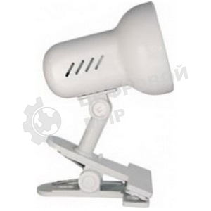 Лампа настольная Camelion H-035 С01 60Вт 220В белый метал.