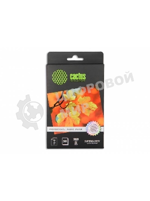 Фотобумага Cactus CS-HGA626050 Professional суперглянцевая A6 260 г/м2 50 листов