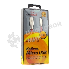 Кабель USB2.0 Cablexpert CC-G-mUSB01R-1M, AM/microB, серия Gold, длина 1м, красный, блистер