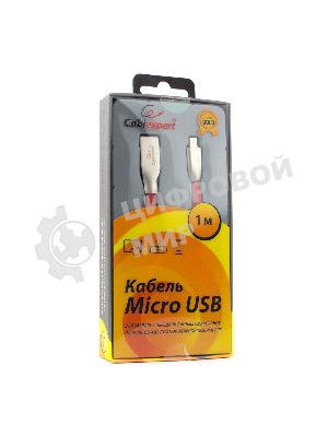 Кабель USB2.0 Cablexpert CC-G-mUSB01R-1M, AM/microB, серия Gold, длина 1м, красный, блистер