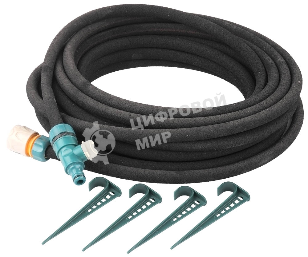 Шланг RACO сочащийся, в комплекте с коннекторами и колышками, 1/2